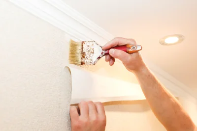 Pose de papier peint à Bersaillin — revêtements muraux et toiles de verre